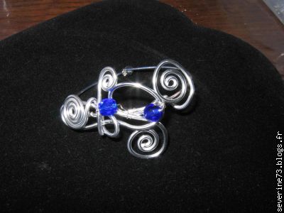 bracelet argent & bleu